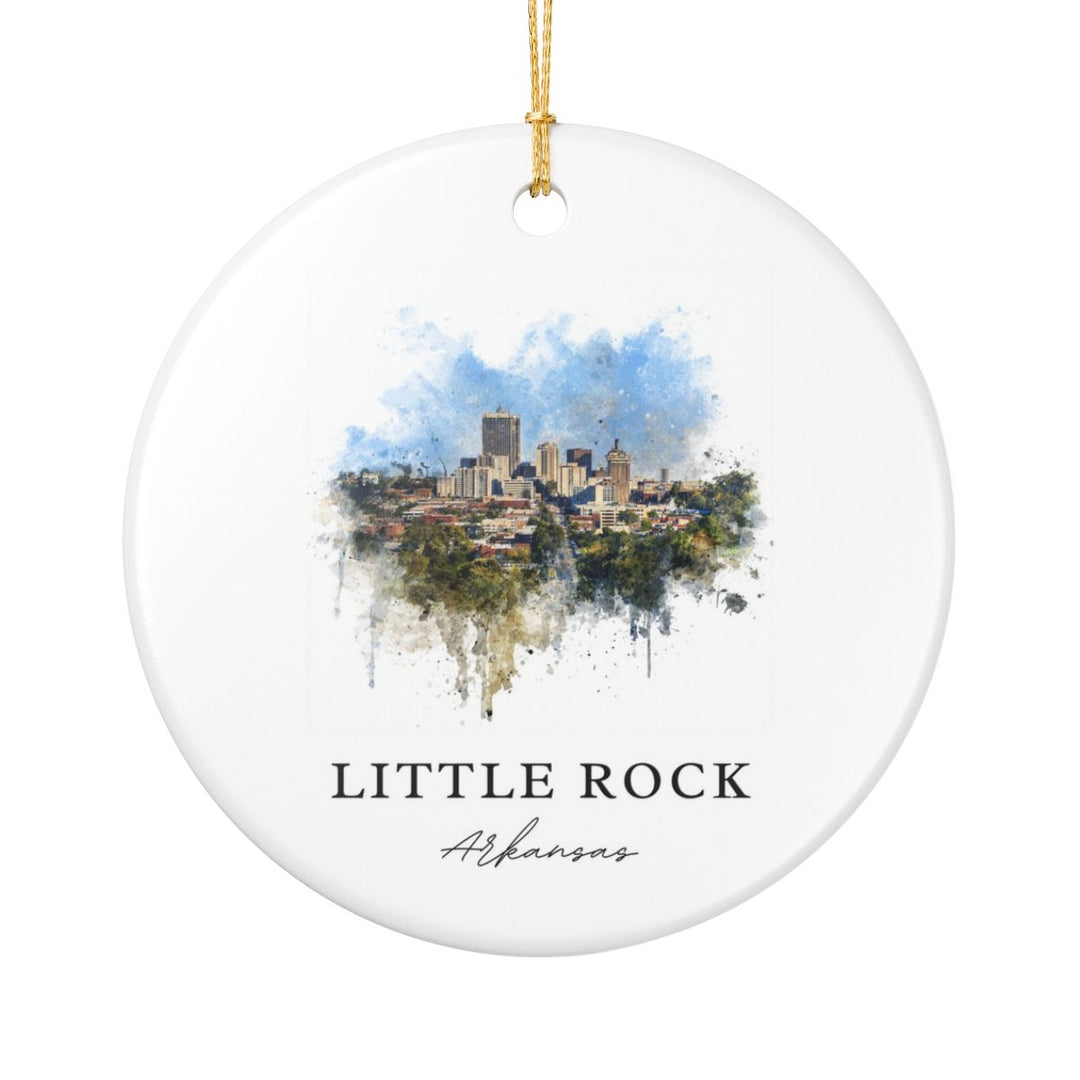 Little Rock Arkansas Ornament: Unique Little Rock Souvenir, Little Rock Arkansas Xmas Decor, and Authentic Little Rock Gift