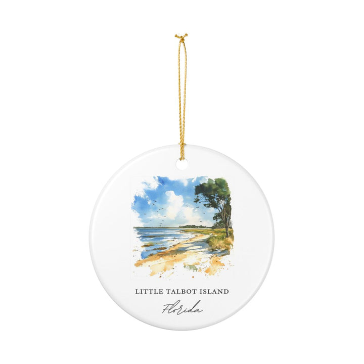Little Talbot Island Florida Ornament: Unique Little Talbot Island Souvenir, Little Talbot Island Xmas Decor, and Authentic Little Talbot Island Gift
