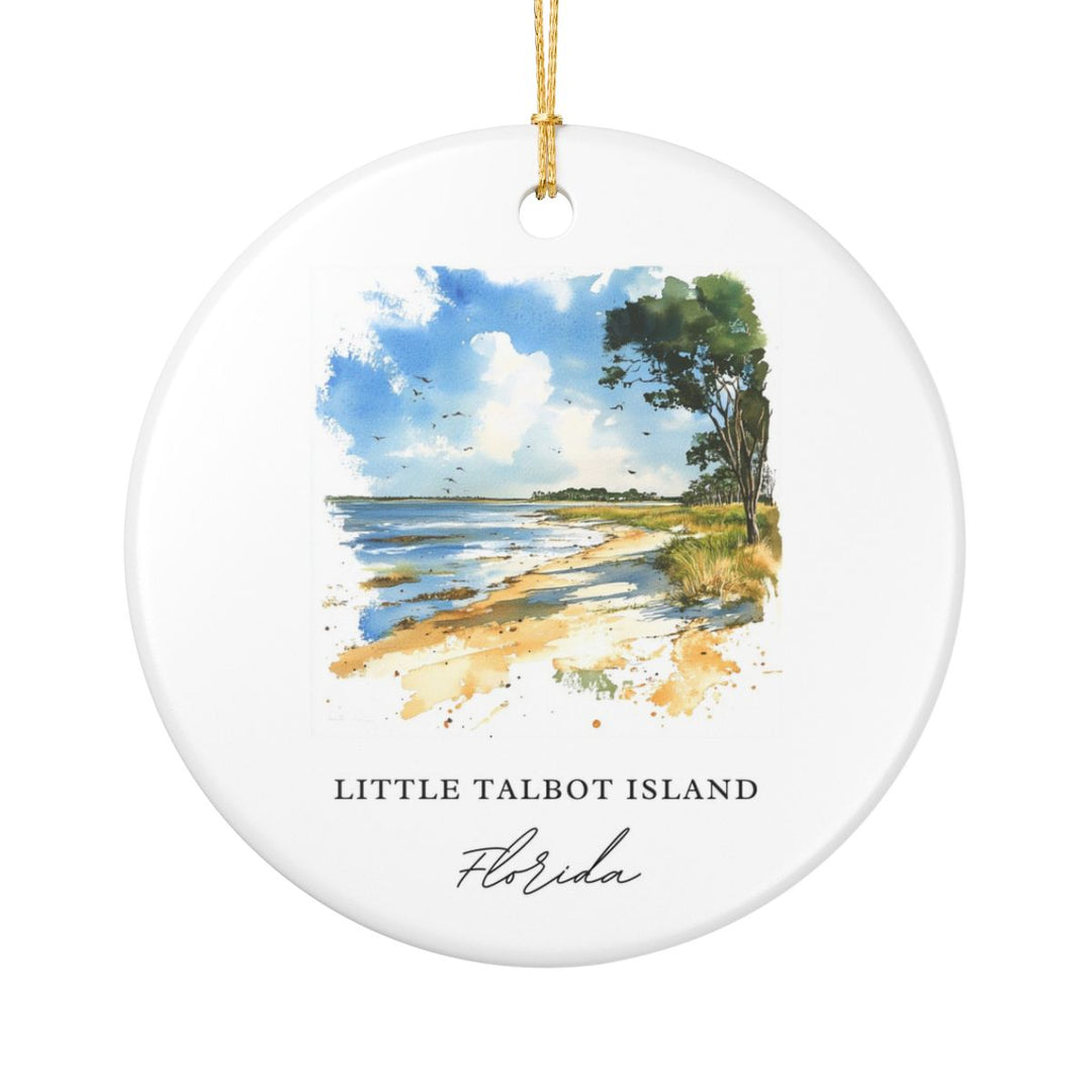 Little Talbot Island Florida Ornament: Unique Little Talbot Island Souvenir, Little Talbot Island Xmas Decor, and Authentic Little Talbot Island Gift