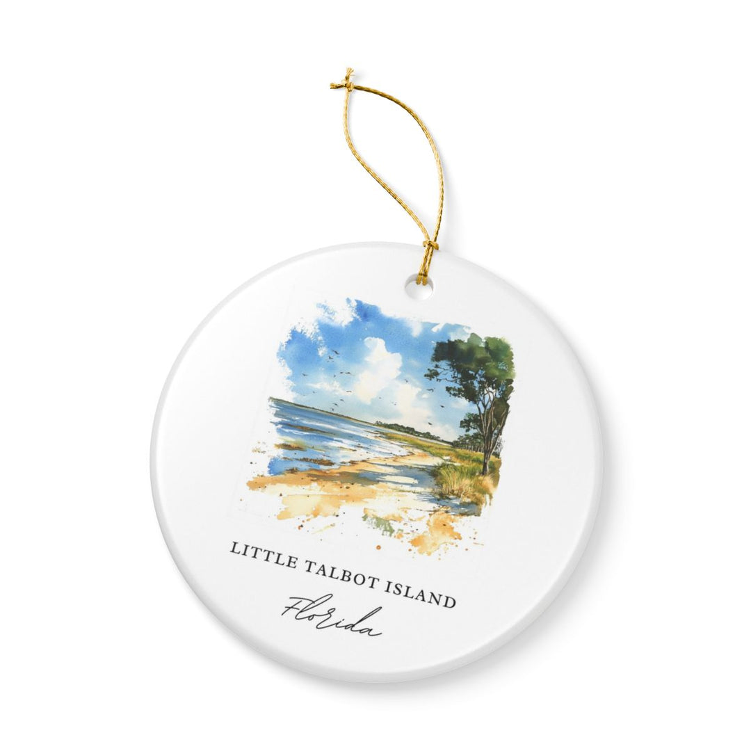 Little Talbot Island Florida Ornament: Unique Little Talbot Island Souvenir, Little Talbot Island Xmas Decor, and Authentic Little Talbot Island Gift