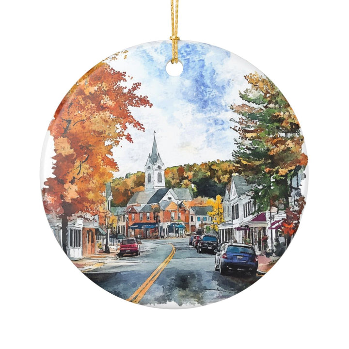 Littleton New Hampshire Ornament: Unique Littleton Souvenir, Littleton New Hampshire Xmas Decor, and Authentic Littleton Gift