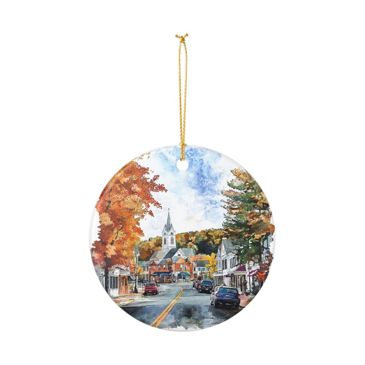 Littleton New Hampshire Ornament: Unique Littleton Souvenir, Littleton New Hampshire Xmas Decor, and Authentic Littleton Gift