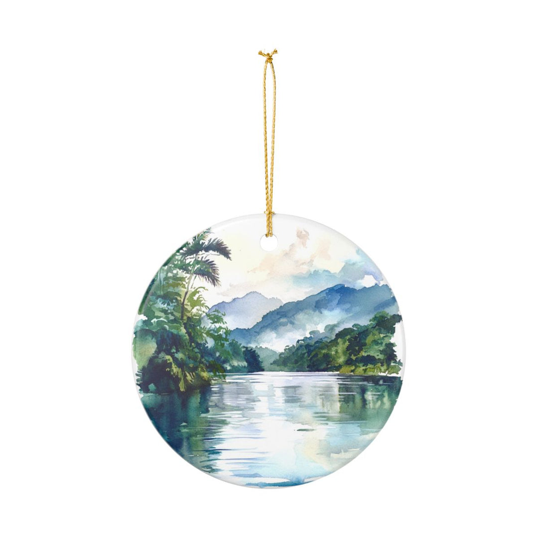 Livingston River Guatemala Ornament: Unique Livingston River Guatemala Souvenir, Livingston River Guatemala Xmas Decor