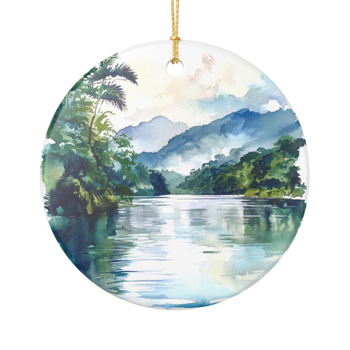 Livingston River Guatemala Ornament: Unique Livingston River Guatemala Souvenir, Livingston River Guatemala Xmas Decor