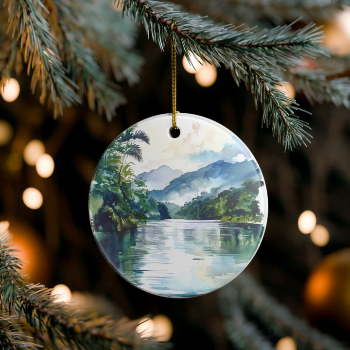 Livingston River Guatemala Ornament: Unique Livingston River Guatemala Souvenir, Livingston River Guatemala Xmas Decor