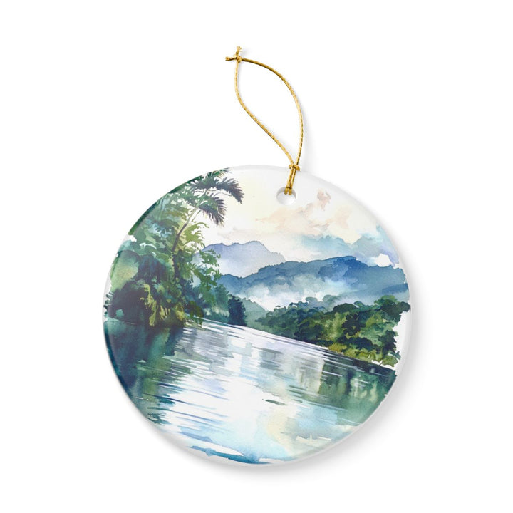 Livingston River Guatemala Ornament: Unique Livingston River Guatemala Souvenir, Livingston River Guatemala Xmas Decor