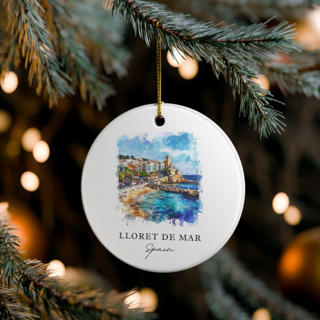 Lloret de Mar Spain Ornament: Unique Lloret de Mar Souvenir, Lloret de Mar Spain Xmas Decor, and Authentic Lloret de Mar Gift