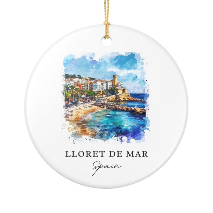 Lloret de Mar Spain Ornament: Unique Lloret de Mar Souvenir, Lloret de Mar Spain Xmas Decor, and Authentic Lloret de Mar Gift