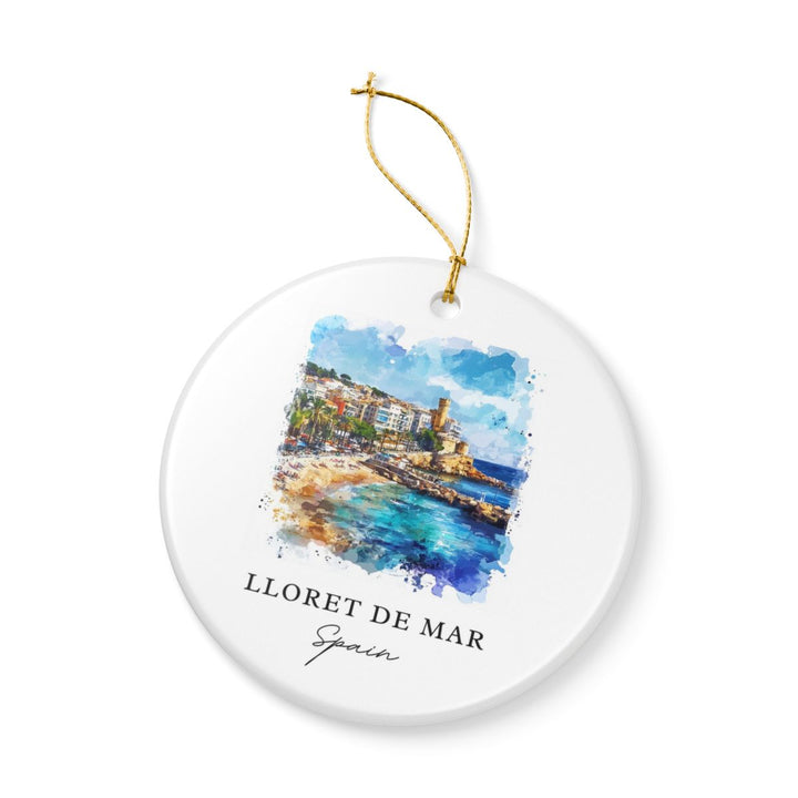 Lloret de Mar Spain Ornament: Unique Lloret de Mar Souvenir, Lloret de Mar Spain Xmas Decor, and Authentic Lloret de Mar Gift
