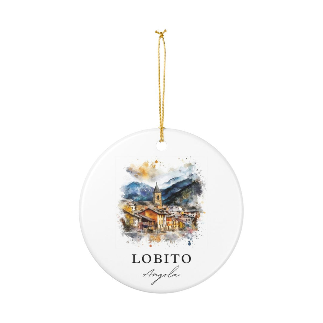 Lobito Angola Ornament: Unique Lobito Souvenir, Lobito Angola Xmas Decor, and Authentic Lobito Gift