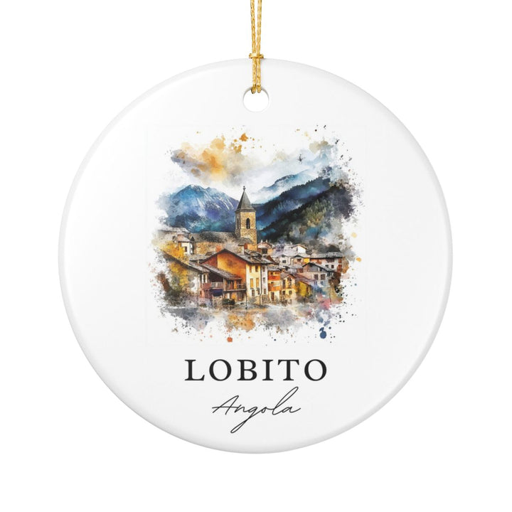 Lobito Angola Ornament: Unique Lobito Souvenir, Lobito Angola Xmas Decor, and Authentic Lobito Gift