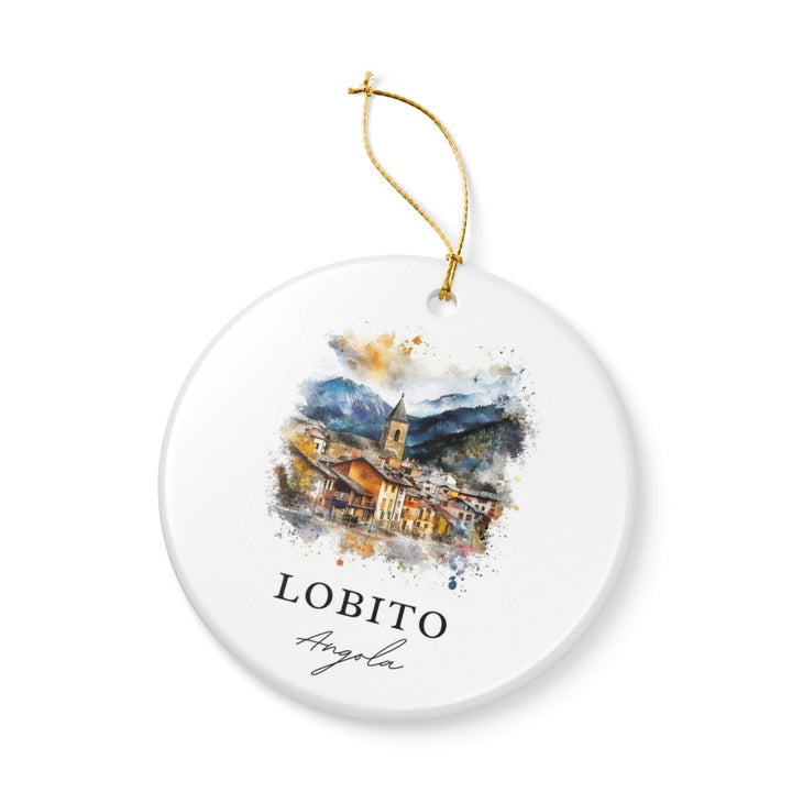 Lobito Angola Ornament: Unique Lobito Souvenir, Lobito Angola Xmas Decor, and Authentic Lobito Gift