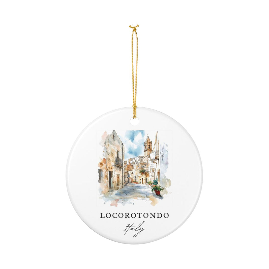 Locorotondo Ornament: Unique Locorotondo Souvenir, Locorotondo Xmas Decor, and Authentic Locorotondo Gift