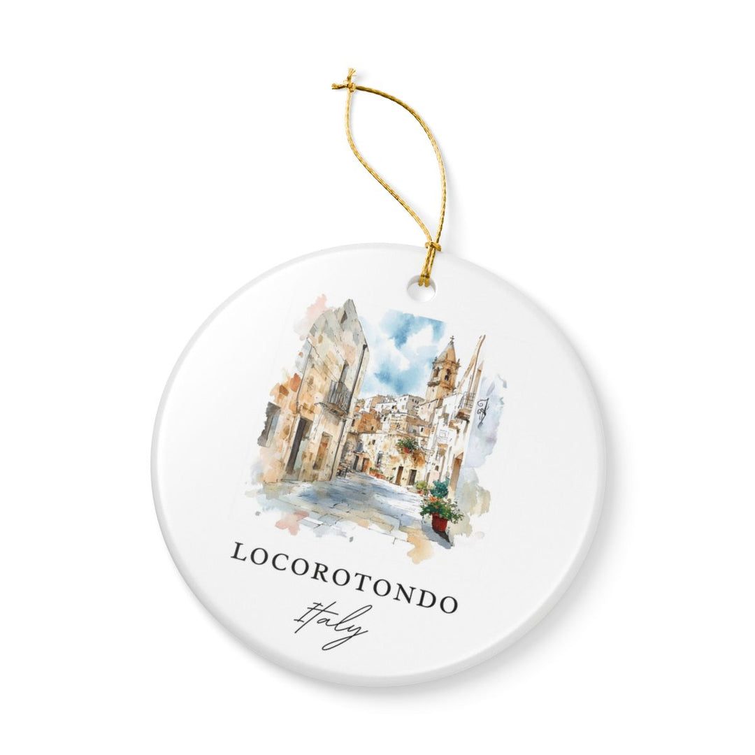 Locorotondo Ornament: Unique Locorotondo Souvenir, Locorotondo Xmas Decor, and Authentic Locorotondo Gift