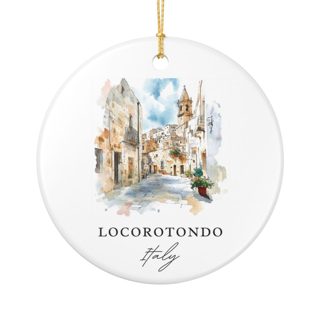 Locorotondo Ornament: Unique Locorotondo Souvenir, Locorotondo Xmas Decor, and Authentic Locorotondo Gift