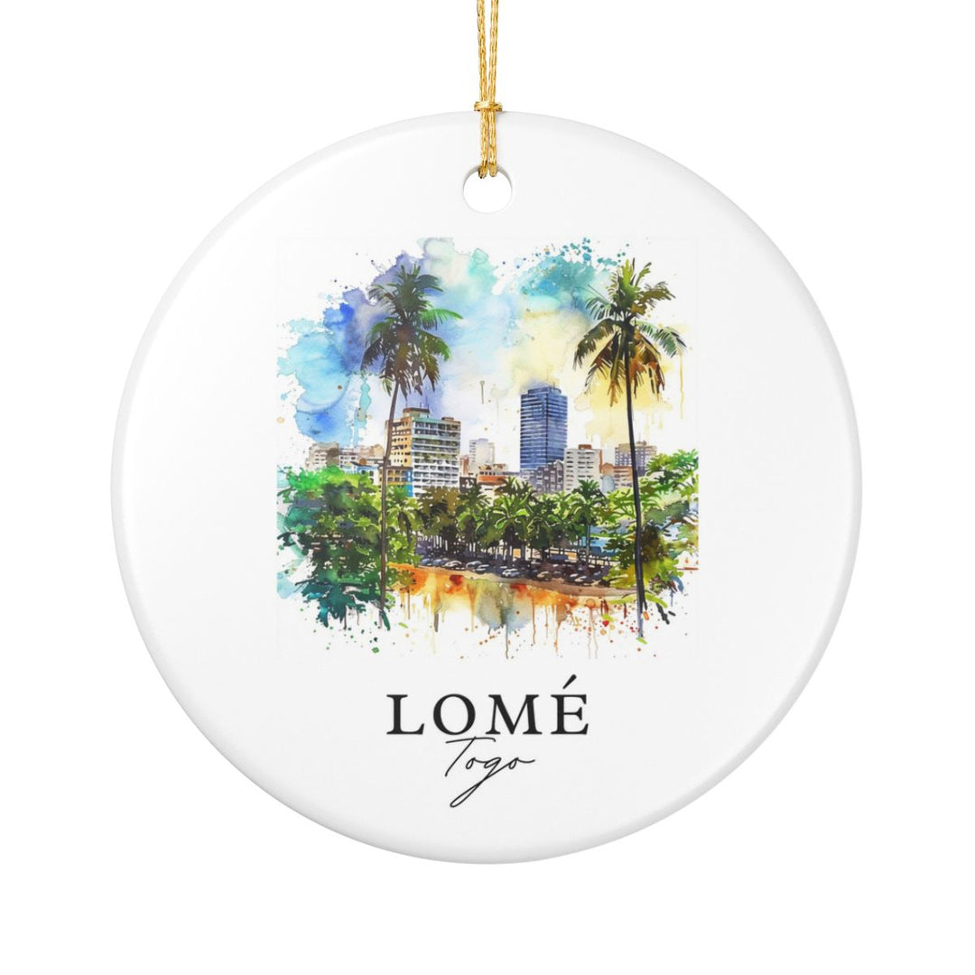 Lome Togo Ornament: Unique Lome Togo Souvenir, Lome Togo Xmas Decor, and Authentic Lome Togo Gift