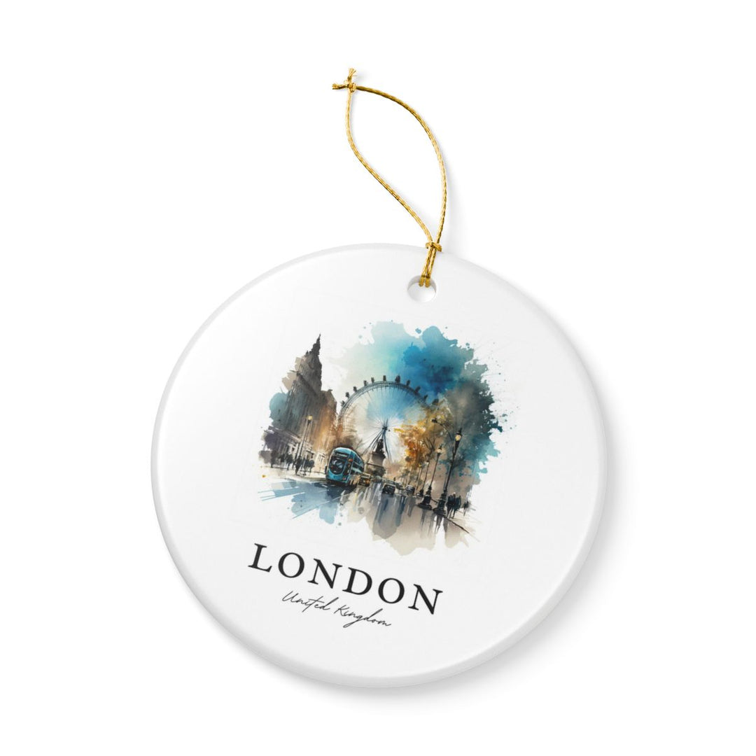 London United Kingdom Ornament | Christmas Travel Souvenir Gift