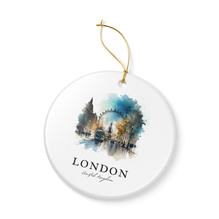 London United Kingdom Ornament | Christmas Travel Souvenir Gift