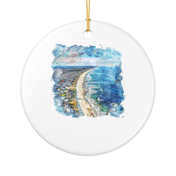 Long Beach Island New Jersey Ornament: Unique Long Beach Island Souvenir, Long Beach Island New Jersey Xmas Decor, and Authentic Long Beach Island Gift
