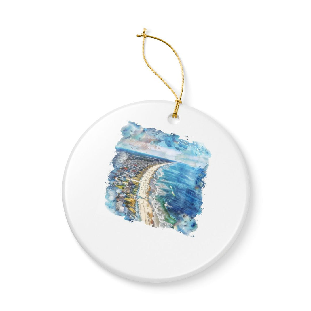 Long Beach Island New Jersey Ornament: Unique Long Beach Island Souvenir, Long Beach Island New Jersey Xmas Decor, and Authentic Long Beach Island Gift