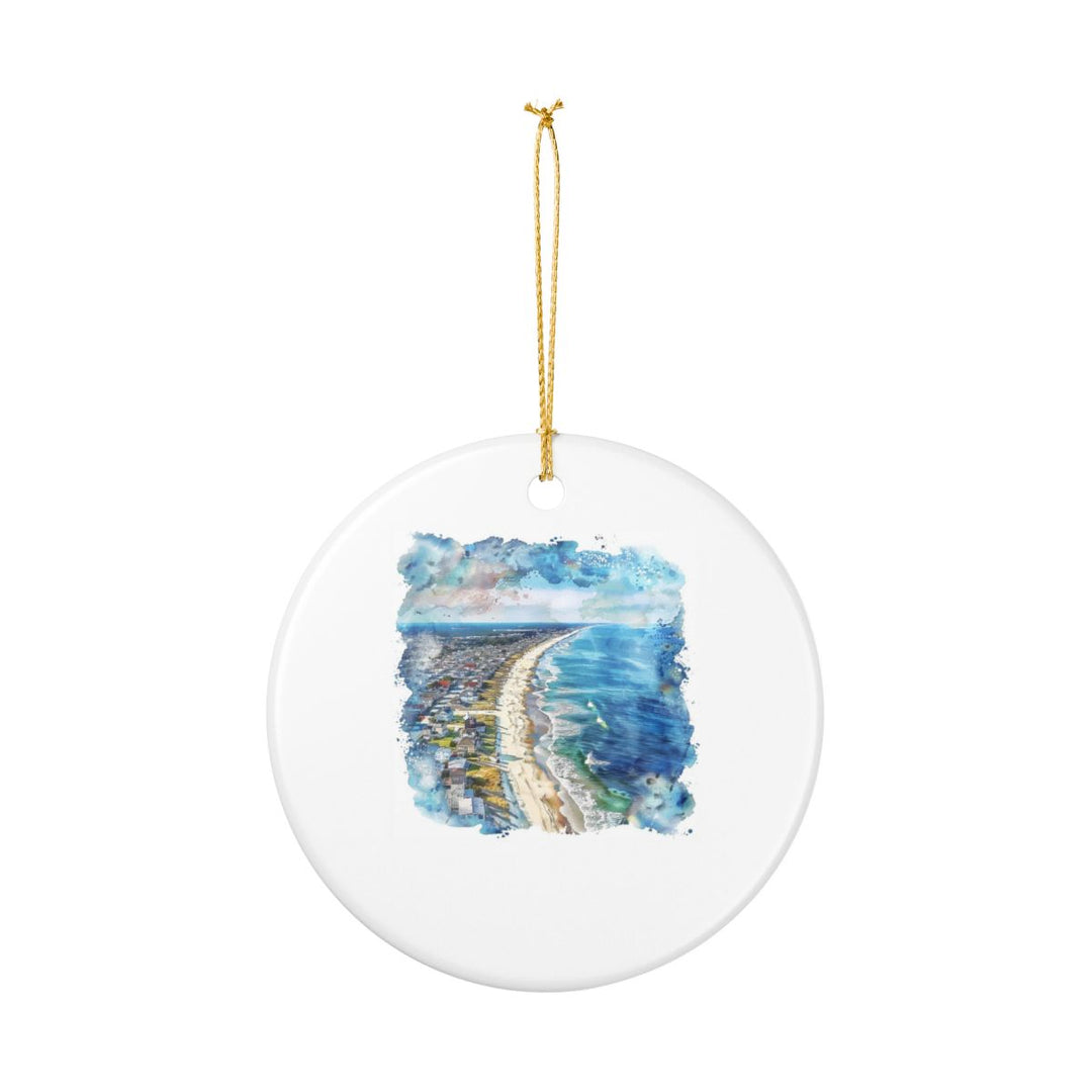 Long Beach Island New Jersey Ornament: Unique Long Beach Island Souvenir, Long Beach Island New Jersey Xmas Decor, and Authentic Long Beach Island Gift