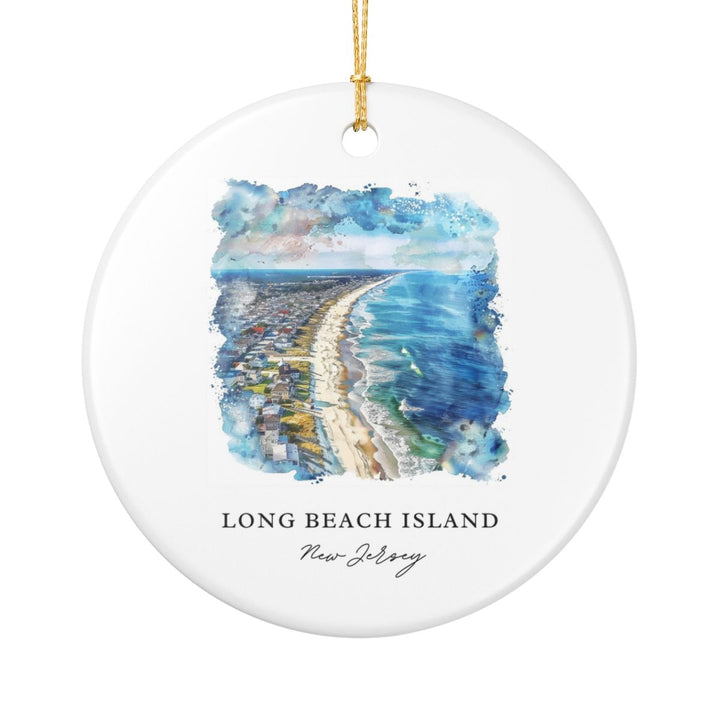 Long Beach Island New Jersey Ornament | Christmas Travel Souvenir Gift