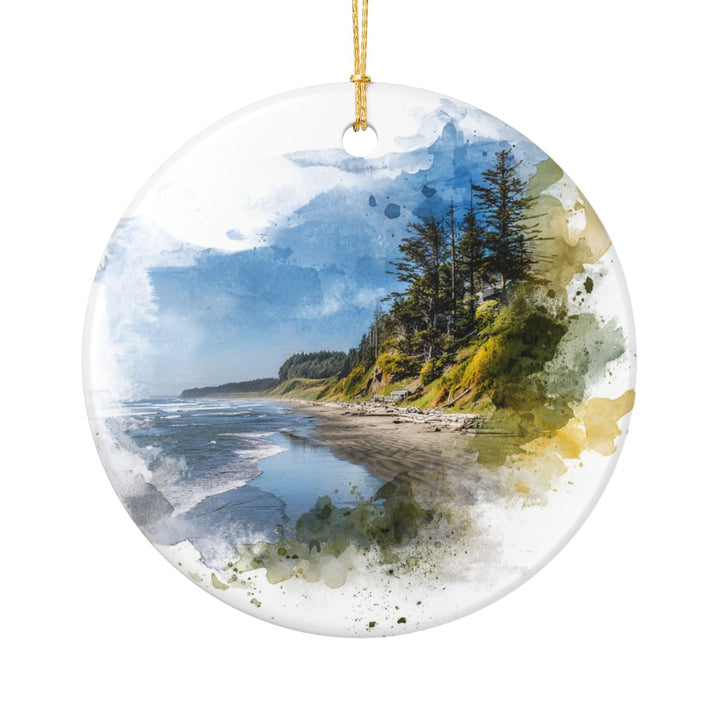 Long Beach Peninsula Washington Ornament: Unique Long Beach Peninsula Souvenir, Long Beach Peninsula Washington Xmas Decor