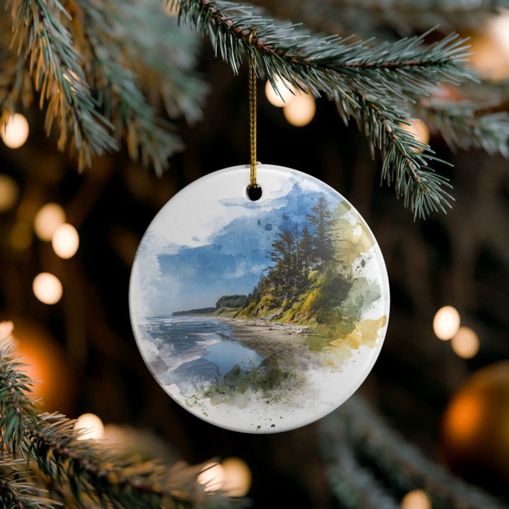 Long Beach Peninsula Washington Ornament: Unique Long Beach Peninsula Souvenir, Long Beach Peninsula Washington Xmas Decor