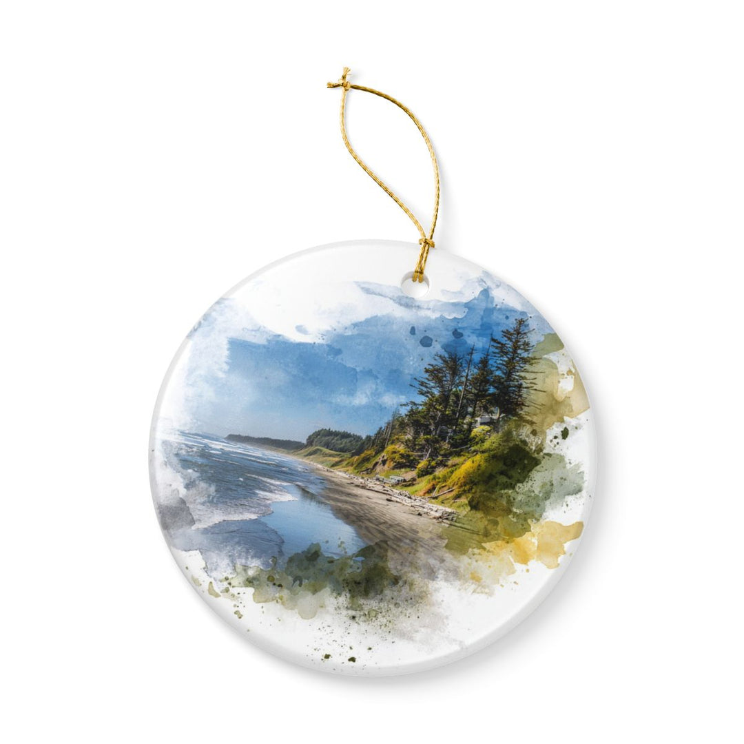 Long Beach Peninsula Washington Ornament: Unique Long Beach Peninsula Souvenir, Long Beach Peninsula Washington Xmas Decor