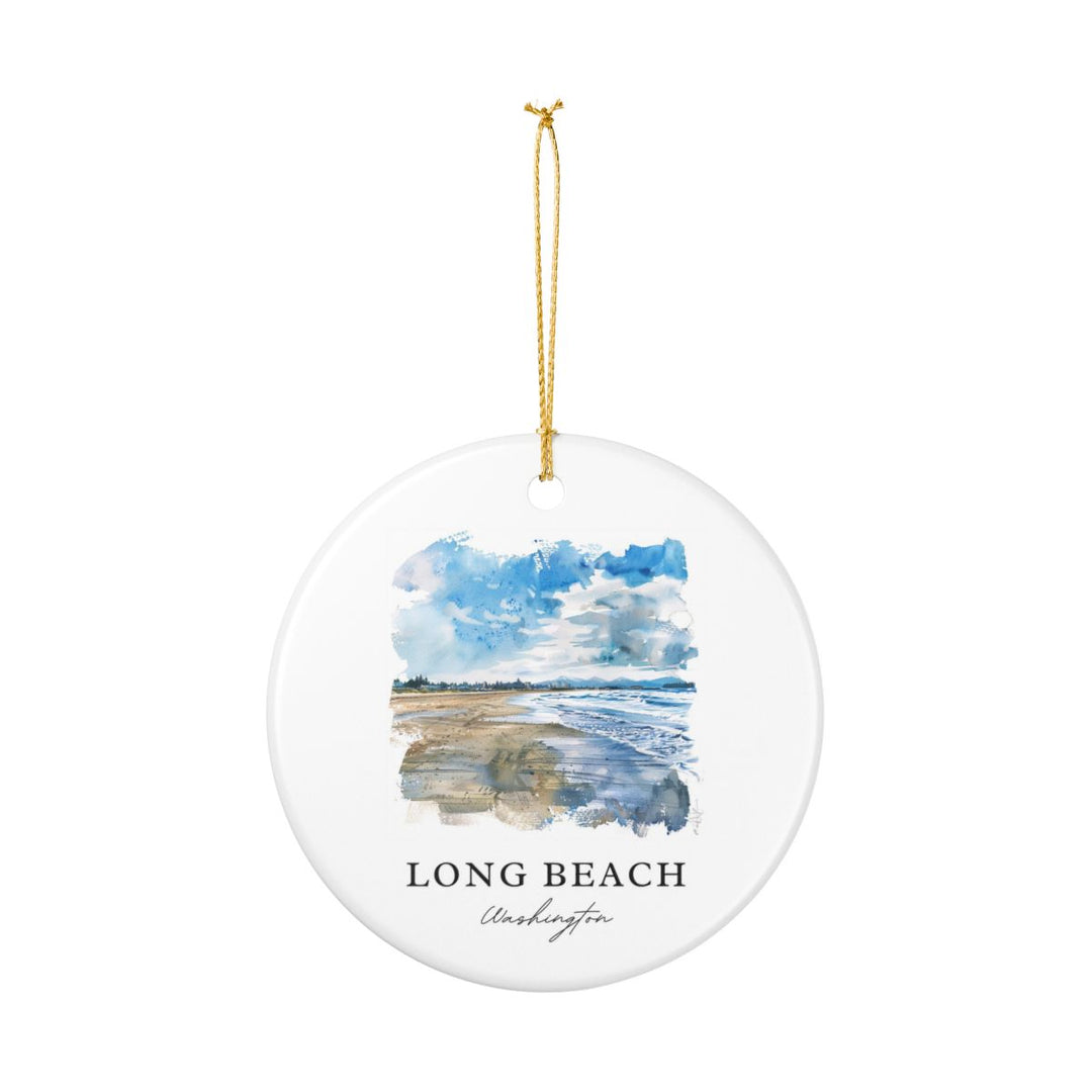 Long Beach Washington Ornament: Unique Long Beach Washington Souvenir, Long Beach Washington Xmas Decor, and Authentic Long Beach Washington Gift