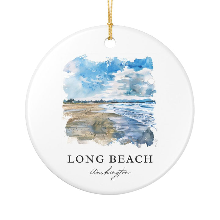 Long Beach Washington Ornament: Unique Long Beach Washington Souvenir, Long Beach Washington Xmas Decor, and Authentic Long Beach Washington Gift