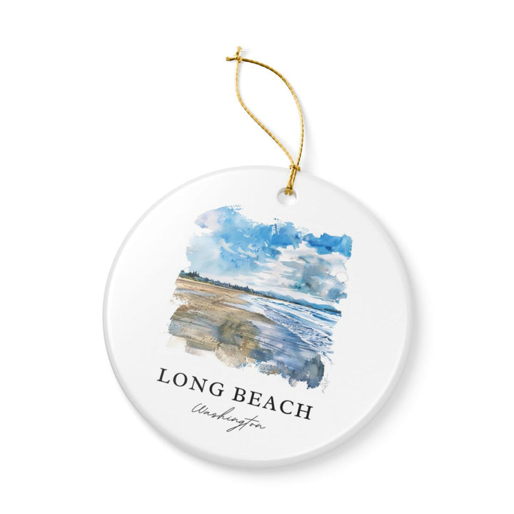 Long Beach Washington Ornament: Unique Long Beach Washington Souvenir, Long Beach Washington Xmas Decor, and Authentic Long Beach Washington Gift