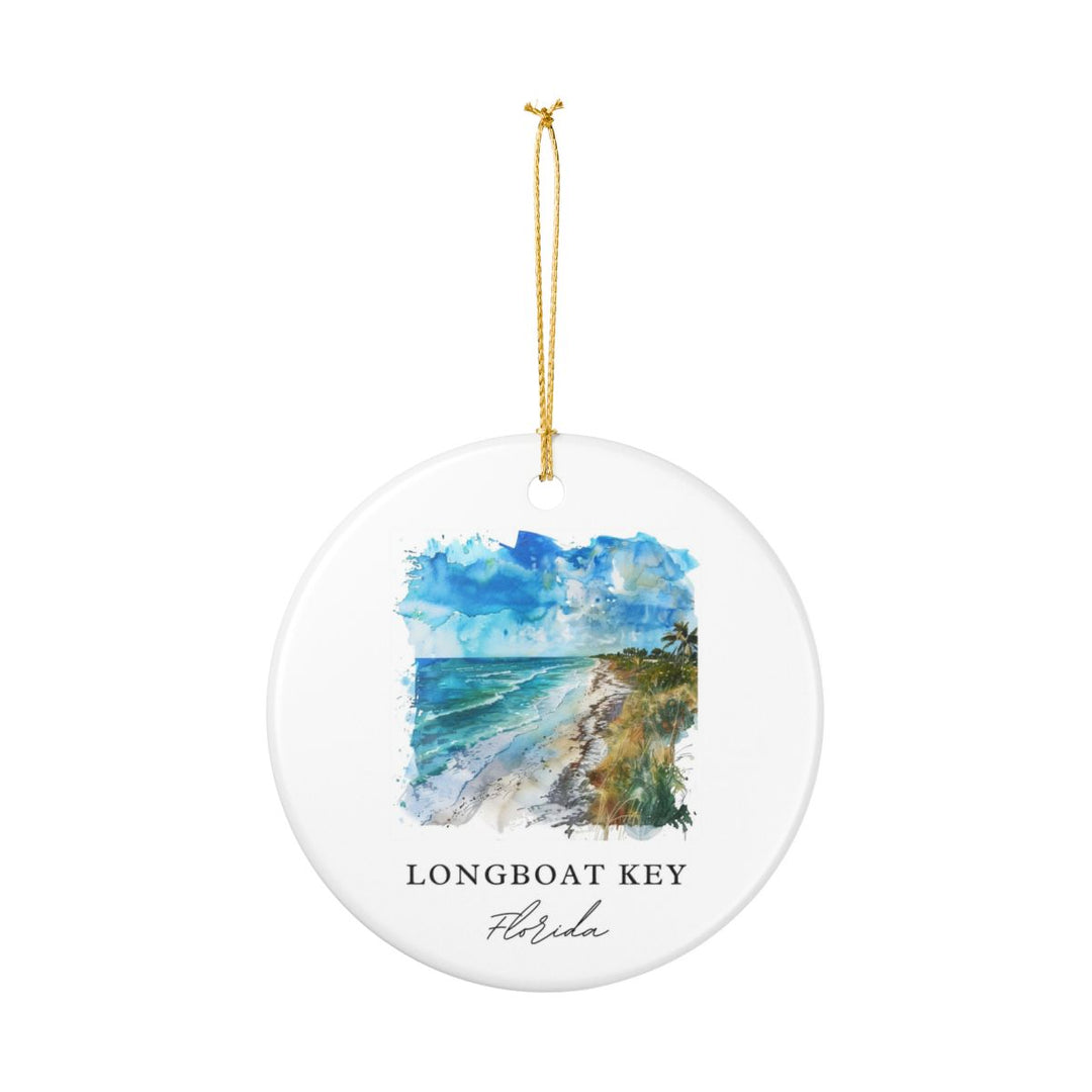 Longboat Key Florida USA Ornament: Unique Longboat Key Souvenir, Longboat Key Florida Xmas Decor, and Authentic Longboat Key Gift