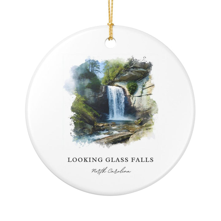 Looking Glass Falls North Carolina USA Ornament | Travel Gift