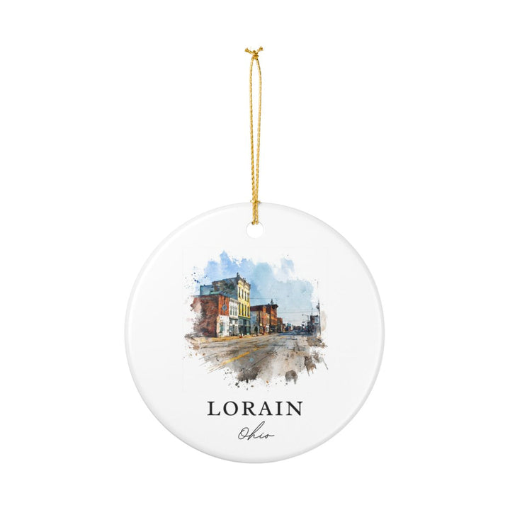 Lorain Ohio Ornament: Unique Lorain Souvenir, Lorain Ohio Xmas Decor, and Authentic Lorain Gift