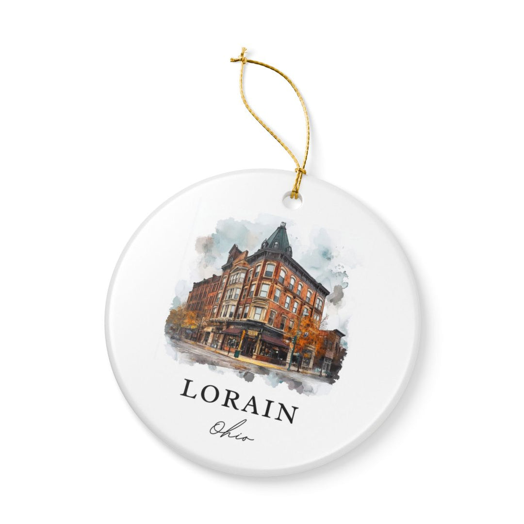 Lorain Ohio USA Ornament: Unique Lorain Souvenir, Lorain Ohio Xmas Decor, and Authentic Lorain Gift