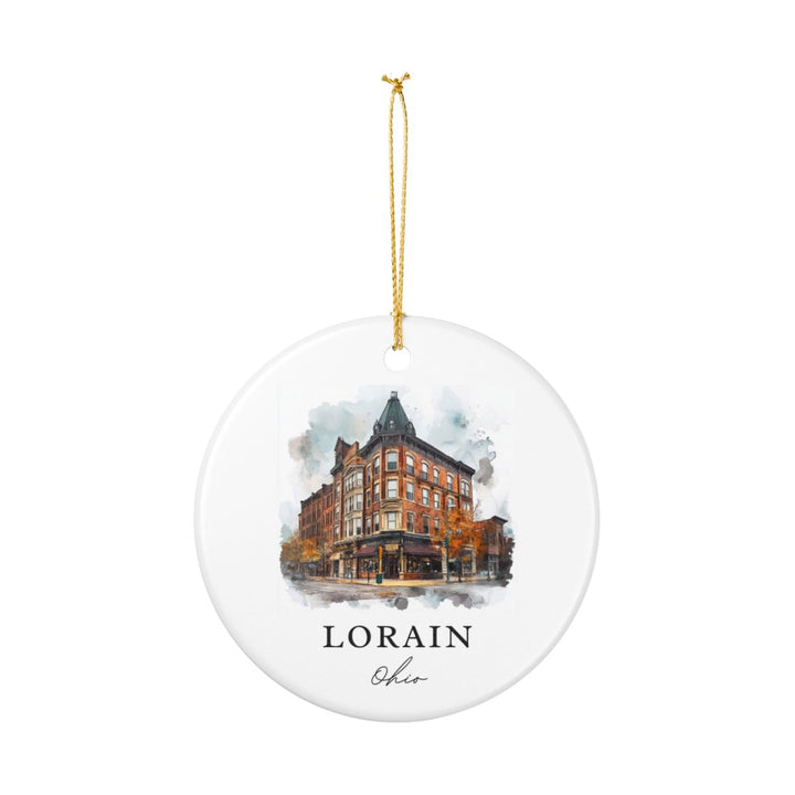 Lorain Ohio USA Ornament: Unique Lorain Souvenir, Lorain Ohio Xmas Decor, and Authentic Lorain Gift