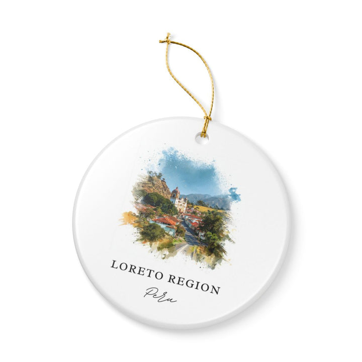 Loreto Region Peru Ornament: Unique Loreto Region Souvenir, Loreto Region Peru Xmas Decor, and Authentic Loreto Region Gift