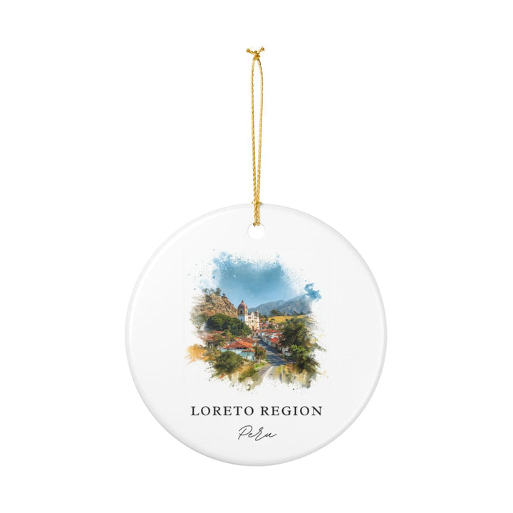 Loreto Region Peru Ornament: Unique Loreto Region Souvenir, Loreto Region Peru Xmas Decor, and Authentic Loreto Region Gift