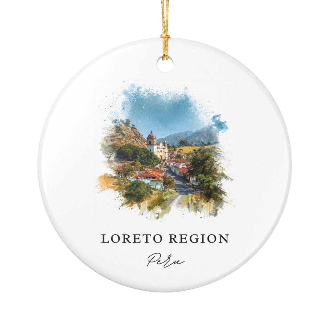 Loreto Region Peru Ornament: Unique Loreto Region Souvenir, Loreto Region Peru Xmas Decor, and Authentic Loreto Region Gift