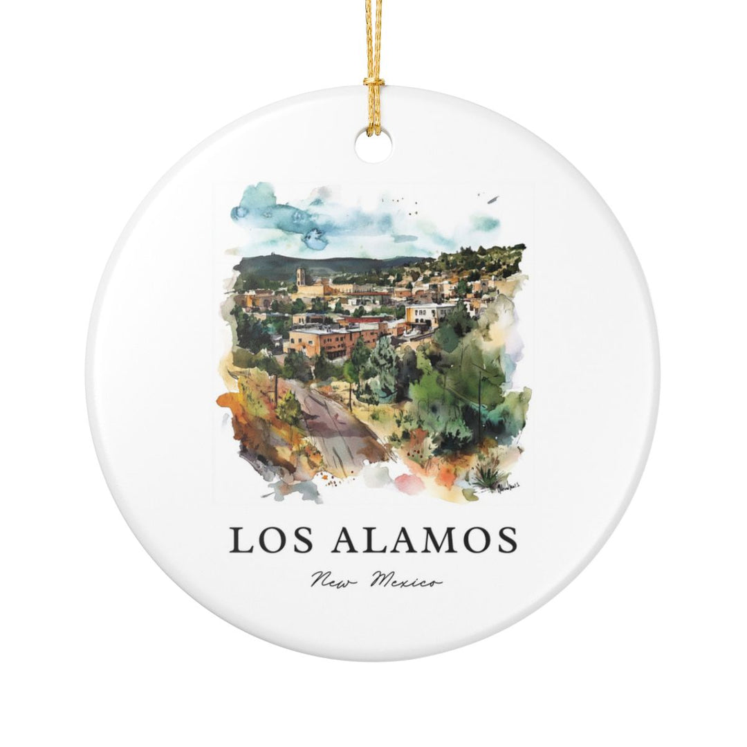 Los Alamos New Mexico Ornament: Unique Los Alamos Souvenir, Los Alamos New Mexico Xmas Decor, and Authentic Los Alamos Gift