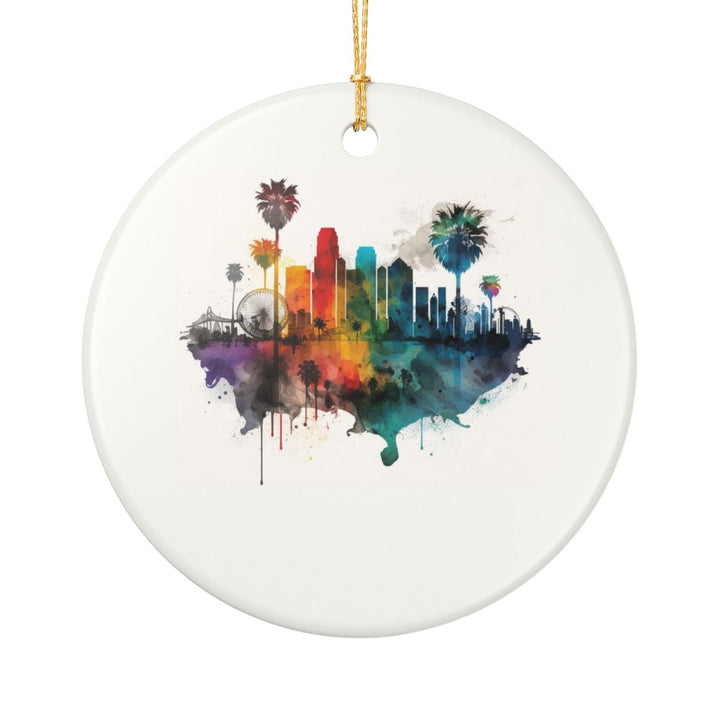 Los Angeles USA Ornament: Unique Los Angeles Souvenir, Los Angeles USA Xmas Decor, and Authentic Los Angeles Gift