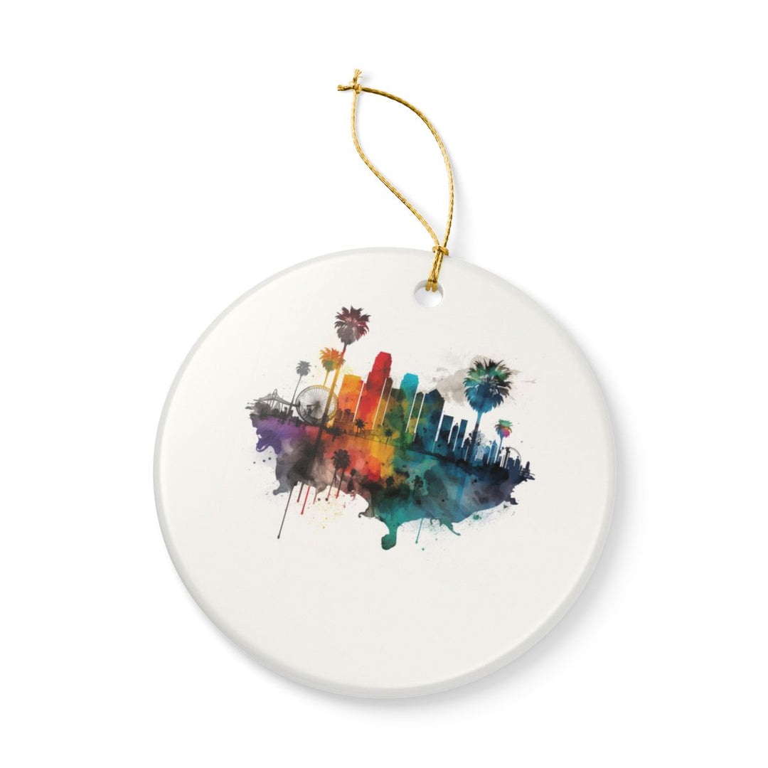 Los Angeles USA Ornament: Unique Los Angeles Souvenir, Los Angeles USA Xmas Decor, and Authentic Los Angeles Gift