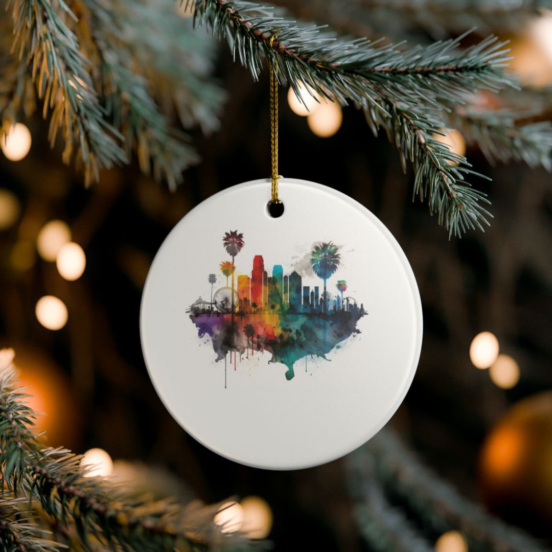 Los Angeles USA Ornament: Unique Los Angeles Souvenir, Los Angeles USA Xmas Decor, and Authentic Los Angeles Gift