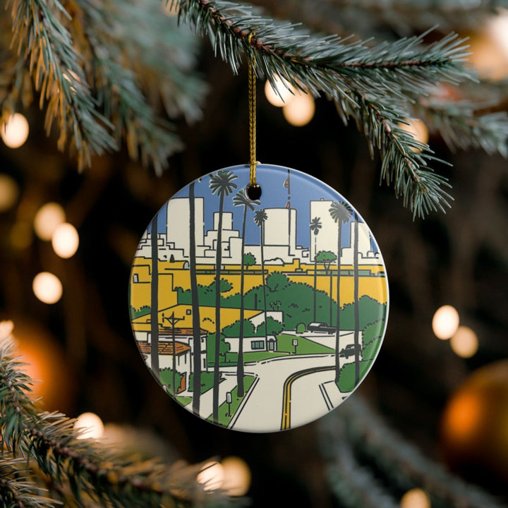 Los Angeles USA Ornament: Unique Los Angeles Souvenir, Los Angeles USA Xmas Decor, and Authentic Los Angeles Gift