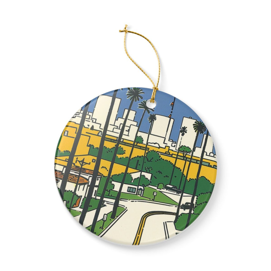 Los Angeles USA Ornament: Unique Los Angeles Souvenir, Los Angeles USA Xmas Decor, and Authentic Los Angeles Gift
