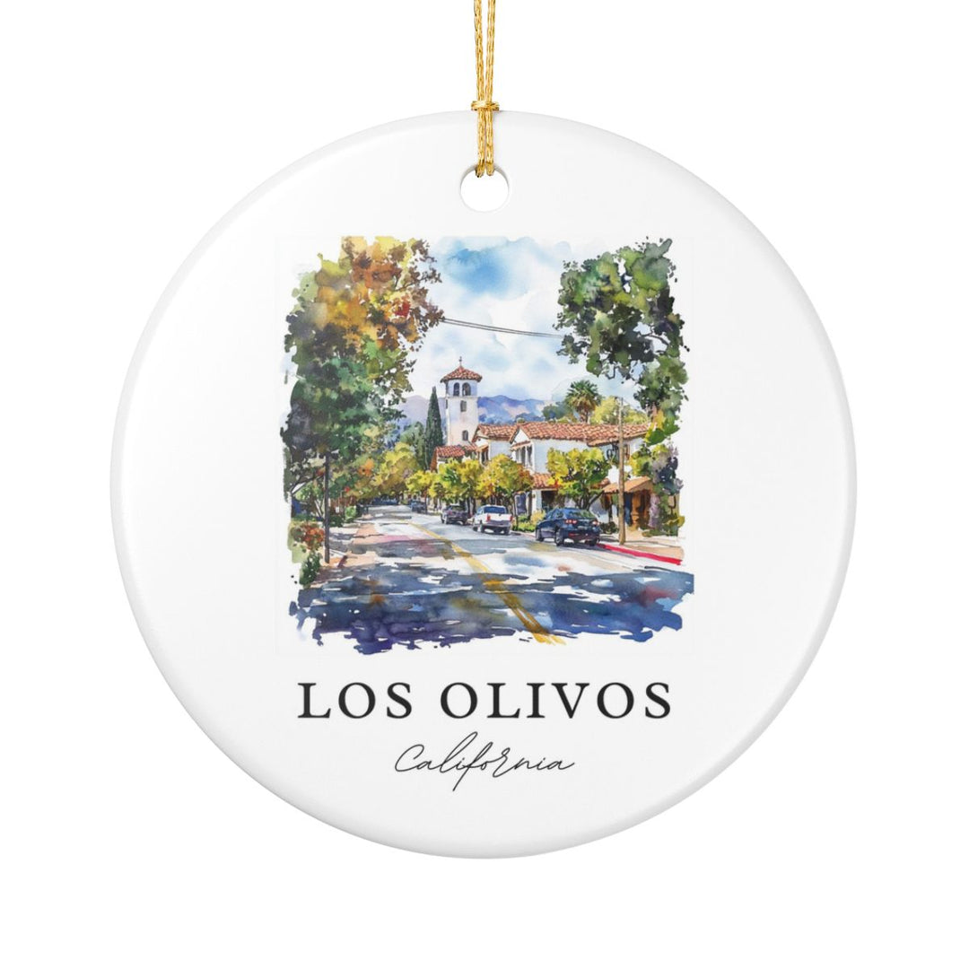Los Olivos California USA Ornament: Unique Los Olivos Souvenir, Los Olivos California Xmas Decor, and Authentic Los Olivos Gift