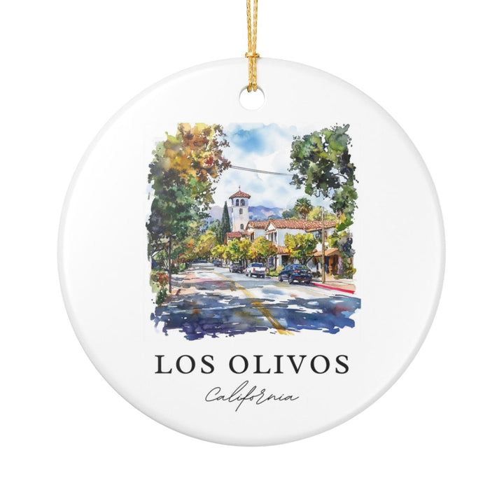 Los Olivos California USA Ornament: Unique Los Olivos Souvenir, Los Olivos California Xmas Decor, and Authentic Los Olivos Gift
