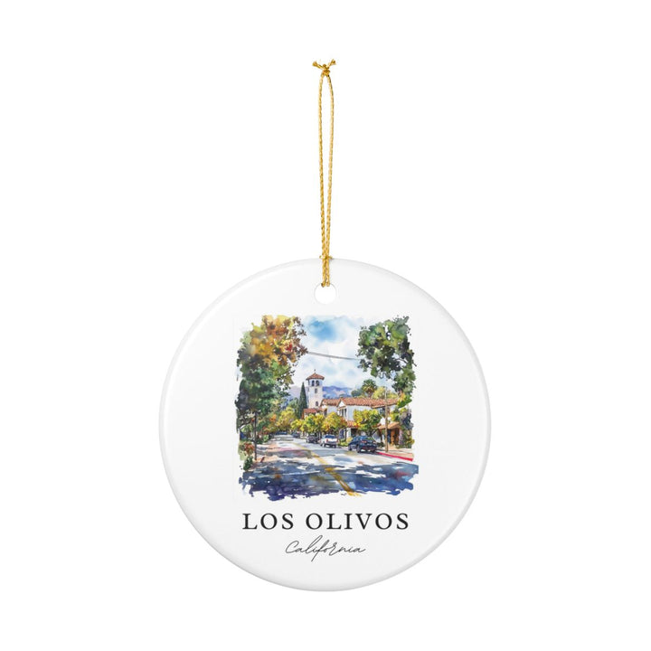 Los Olivos California USA Ornament: Unique Los Olivos Souvenir, Los Olivos California Xmas Decor, and Authentic Los Olivos Gift