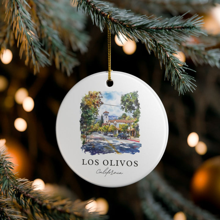 Los Olivos California USA Ornament: Unique Los Olivos Souvenir, Los Olivos California Xmas Decor, and Authentic Los Olivos Gift